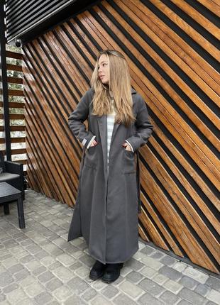 Кашемировый тренч с английским воротником dev-498