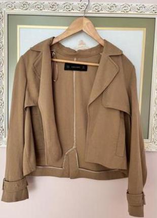 Пиджак жакет zara, льняной жакет zara, тренч zara