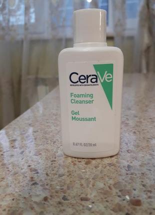 Інтенсивно очищаючий гель для обличчя та тіла cerave foaming facial cleanser для нормальної та жирної шкіри