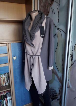 Модный, тёплый кардиган с капюшоном,
м/46-48?, хлопок, эластан, boutique by raw