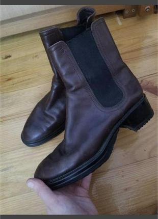 Кожаные челси ботинки