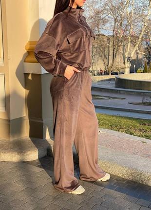 Костюм велюр спортивный