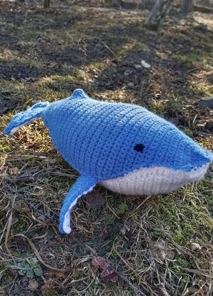 Handmade вязаная игрушка горгатный кит🐋