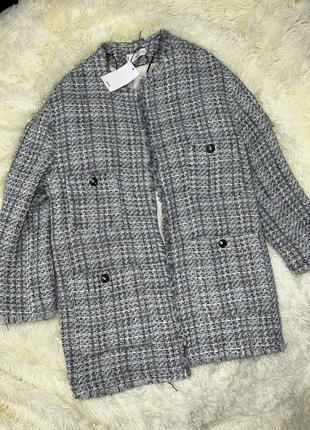 Жакет пиджак твидовый mango2 фото