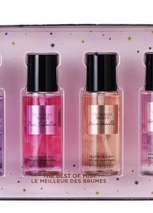 Подарочный набор из 4 спреев victoria’s secret mist best-sellers set