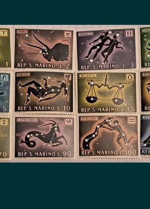 Марки sam marino знаки зодіаку.