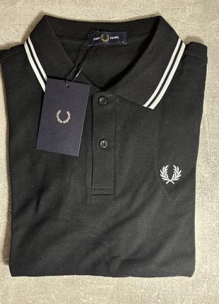 Мужское поло fred perry черное поло