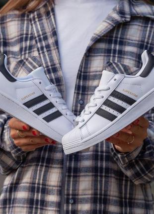 Женские кроссовки adidas superstar white