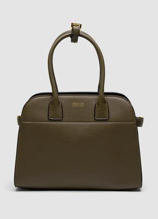 Сумка arcadie leather bag miu olive