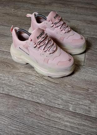 Кроссовки balenciaga triple s pink originals женские 39