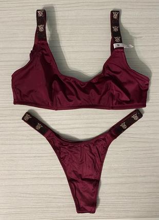 Комплект белья victoria’s secret бралет s, l, трусики s, m. виктория сикрет