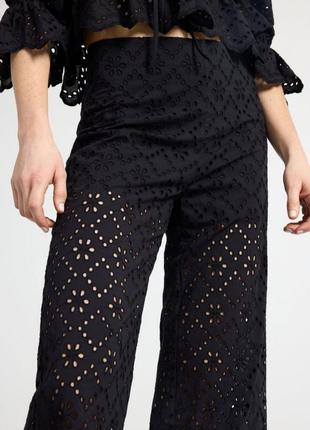 Брюки брюки с кружевом zara