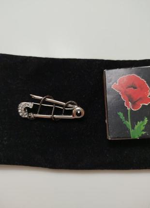 Брошка -булавка, вінтажна,   оригінальна прикраса на шарф, блузу.