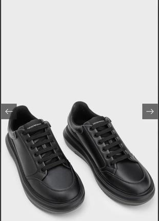 Оригинальный кеды кожаные emporio armani