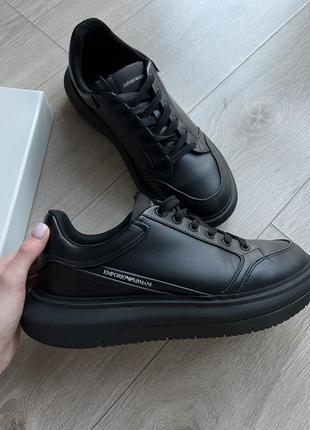 Оригінал кеди шкіряні emporio armani4 фото