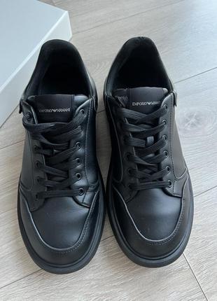 Оригінал кеди шкіряні emporio armani3 фото