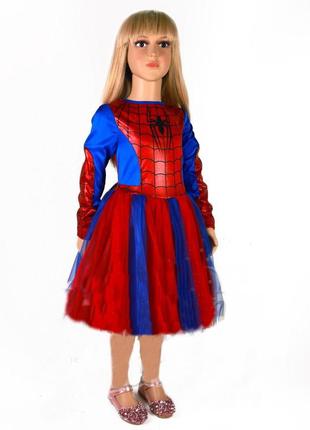 Карнавальный маскарадный костюм платье spidergirl spiderman человек паук девушка паук новогодний