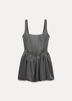 Короткое корсетное платье zara платье9 фото
