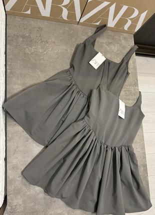 Короткое корсетное платье zara платье