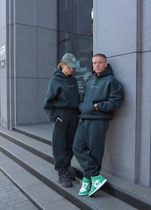 Family look парні костюми костюм жіночий і чоловічий якісний з вишивкою спортивний худі і джогери 825 / 826