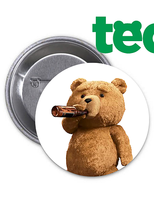 Значок ted третий лишний #05