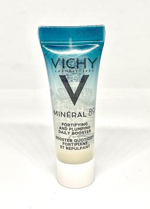 Гель-бустер для увлажнения кожи лица vichy mineral 89 fortifying and plumping day booster 5 ml