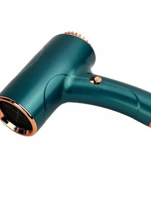Фен дорожній portable hair dryer 500 вт бездротовий 2600 mah бірюзовий