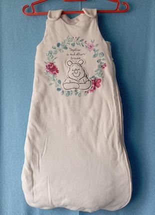 Мішок спальний трикотажний теплий disney baby at george 6-12 m/68-80 3,5 tog