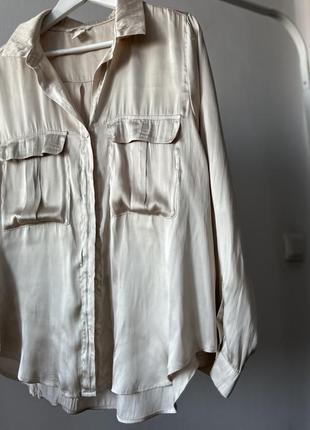 Атласная блуза h&amp;m 7