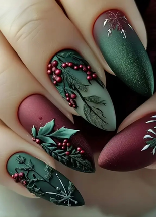 Накладные ногти с клеем и пилочкой