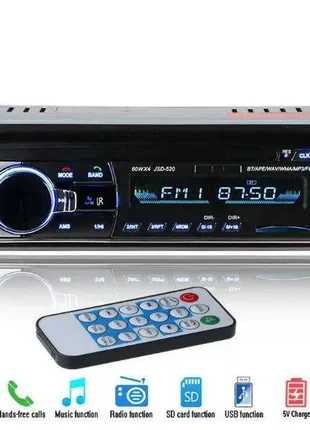 Мощная автомагнитола с чистым звуком jsd-520bt с usb и bluetooth. лучшая цена!