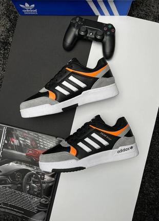 Мужские кроссовки red adidas originals drop step black grey orange