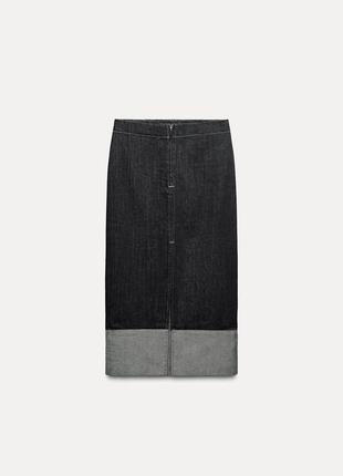 Джинсова спідничка zara,розмір s,нова колекція.