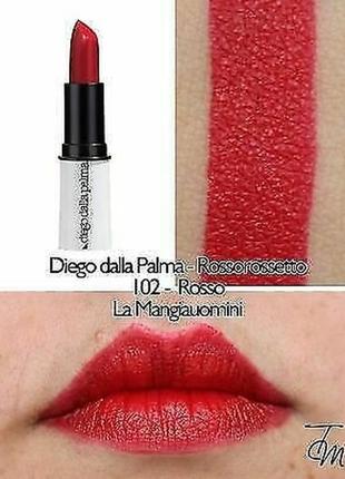 Стойкая антивозрастная кремовая diego dalla palma rossorossetto 102 rosso тестер
