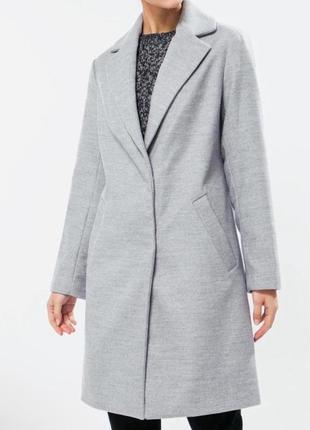 Стильное трендовое шикарное демисезонное пальто new look