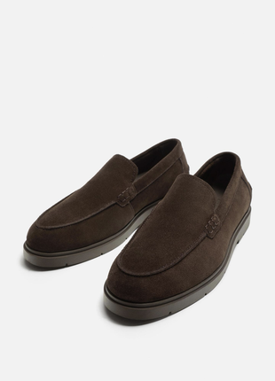 Шкіряні лофери zara