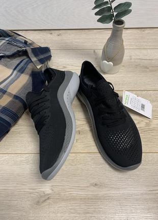Мужские кроссовки crocs literide pacer black 206705