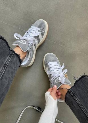 Кросівки adidas campus 00s premium grey white