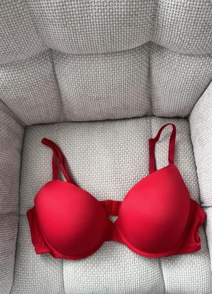 Бюстгальтер victoria’s secret красный 38с бюст, бра, лиф