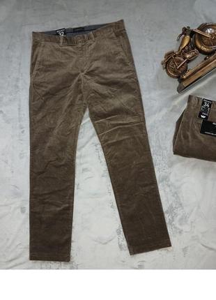 Брюки мужские вельветы regular fit w34l32 c&a