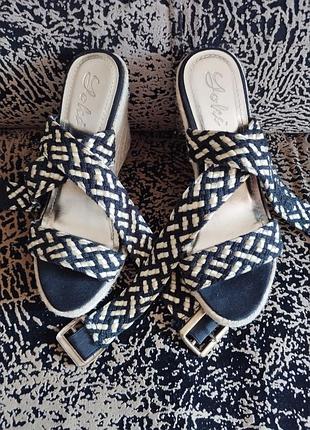 Босоніжки текстиль на танкетці yoke турція 35 р.