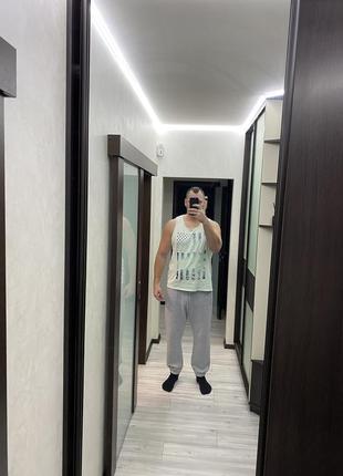 Модная майка, светлая, большой размер xxl-xxxl