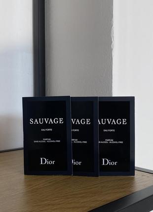 Пробник dior sauvage eau forte parfum мужской