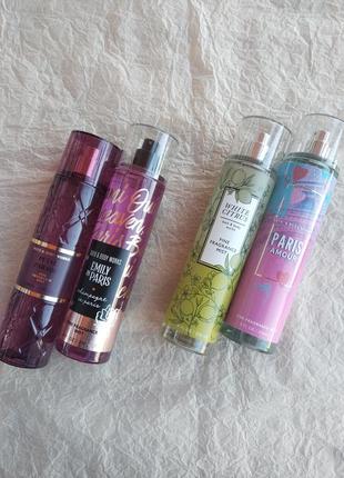Парфюмированные спреи для тела bath & body works