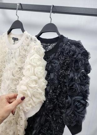 Кофта- футболка модна жіноча трояндочки