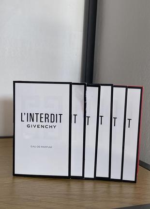 Пробники givenchy button-up l'interdit eau de parfum парфумована вода