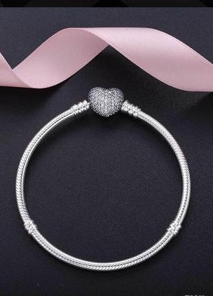 Браслет pandora сердце