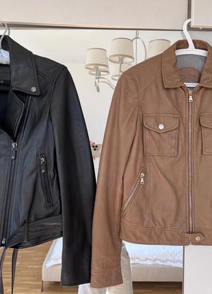Шкіряна куртка massimo dutti