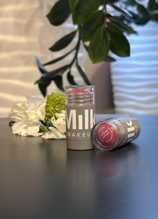 Оригинальный milk makeup mini lip + cheek werk - универсальный мини-средство румяна помада rally
