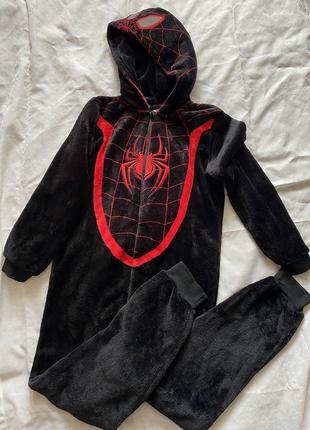 Теплая детская пижама marvel spider man